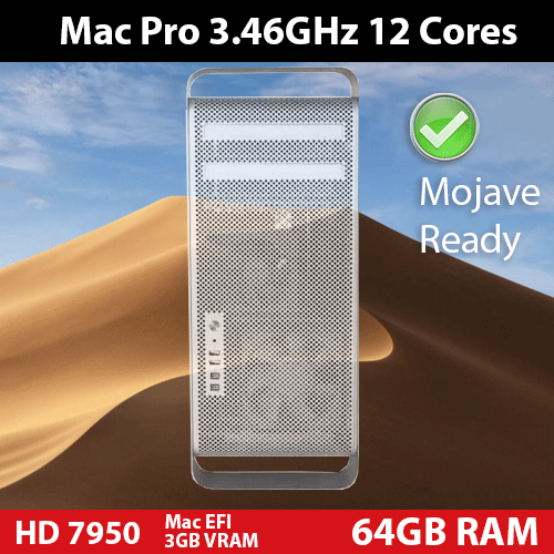 Mac Pro 3.46Ghz 12-rdzeniowy 64 GB RAM 1TB SSD + 2 TB AMD HD 7950 3GB VRAM - Zdjęcie 1 z 4