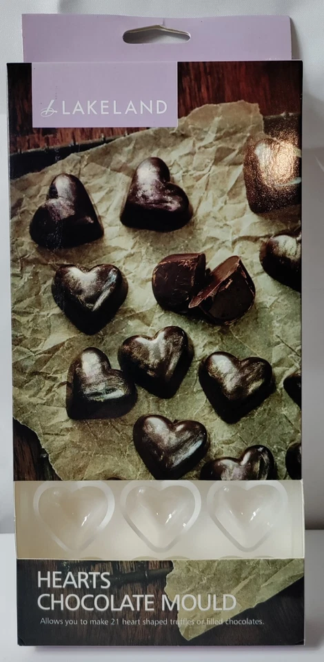 Lakeland Chocolate Moulds, Hearts Squares, Swirls, Make 63 Individual Chocolates - Image 3 of 4