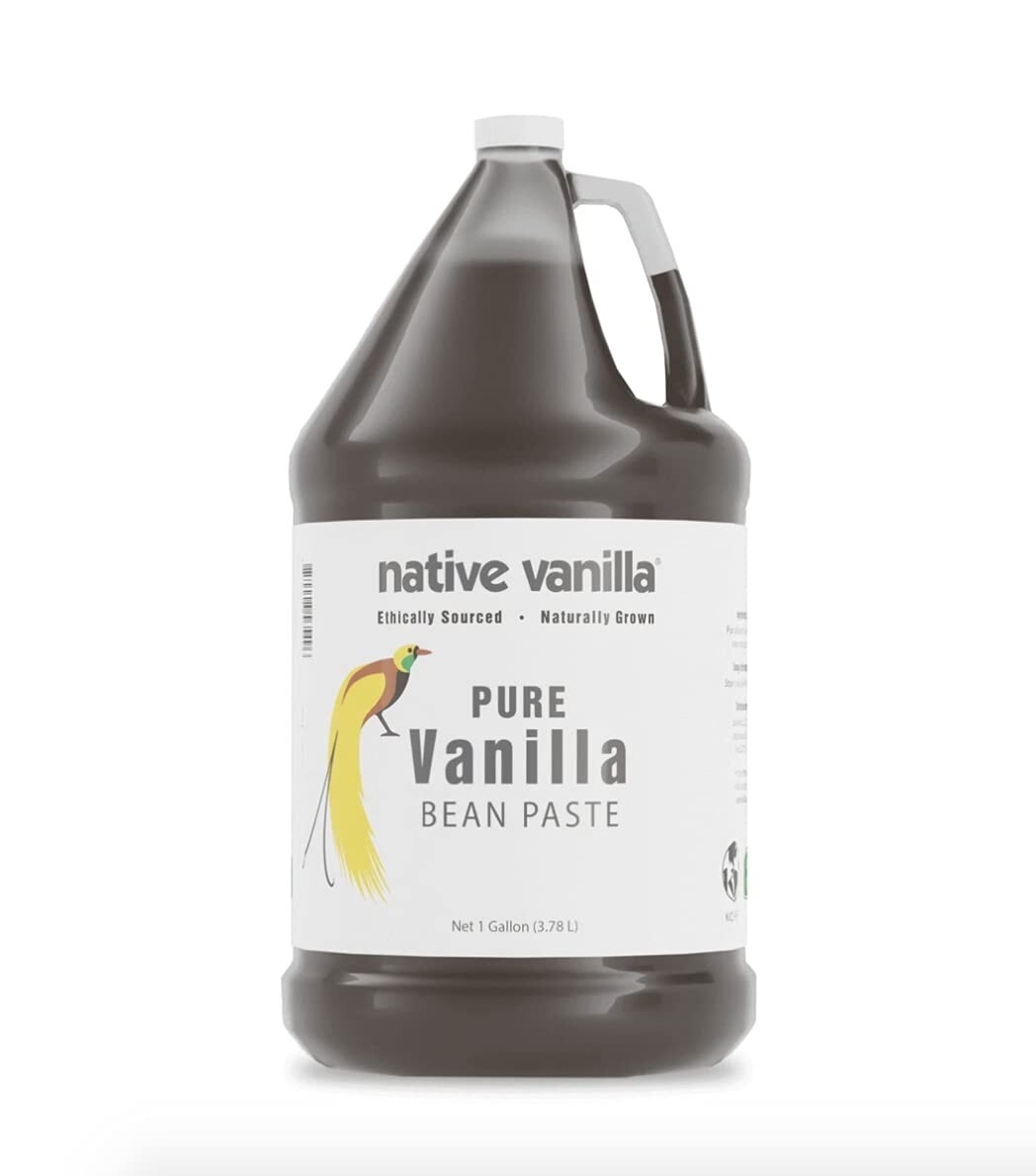 Native Vanilla - All Natural Pure Vanilla Bean Paste - 1 Gallon