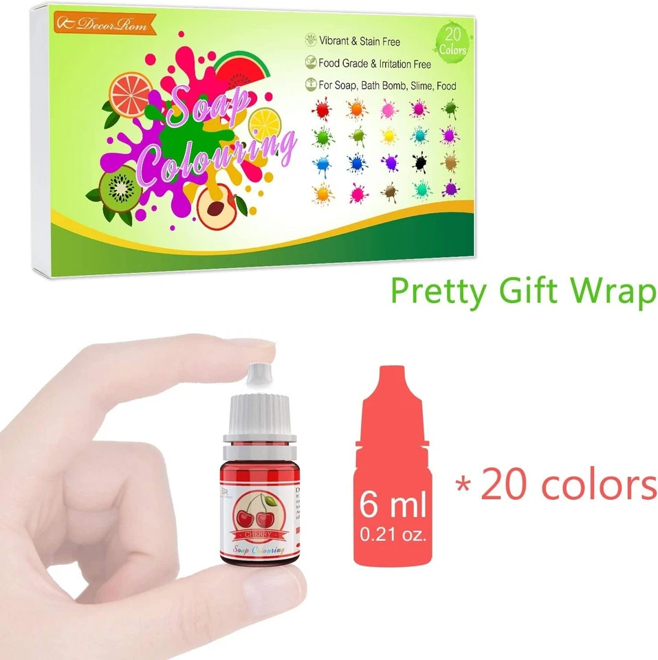 Colorante Liquido Para Jabon Artesanal Colorantes Pa Jabon Tinte Set Kit De 20 - Image 3 of 4