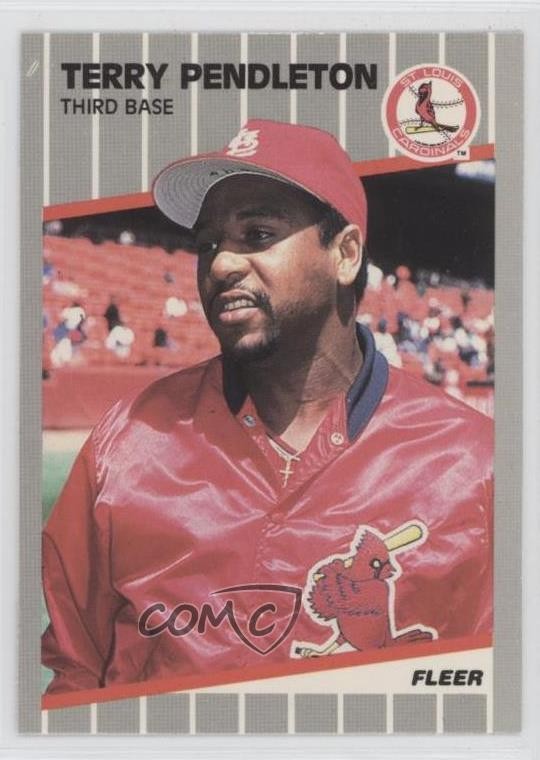 1989 Fleer Glossy Terry Pendleton #461 8d2