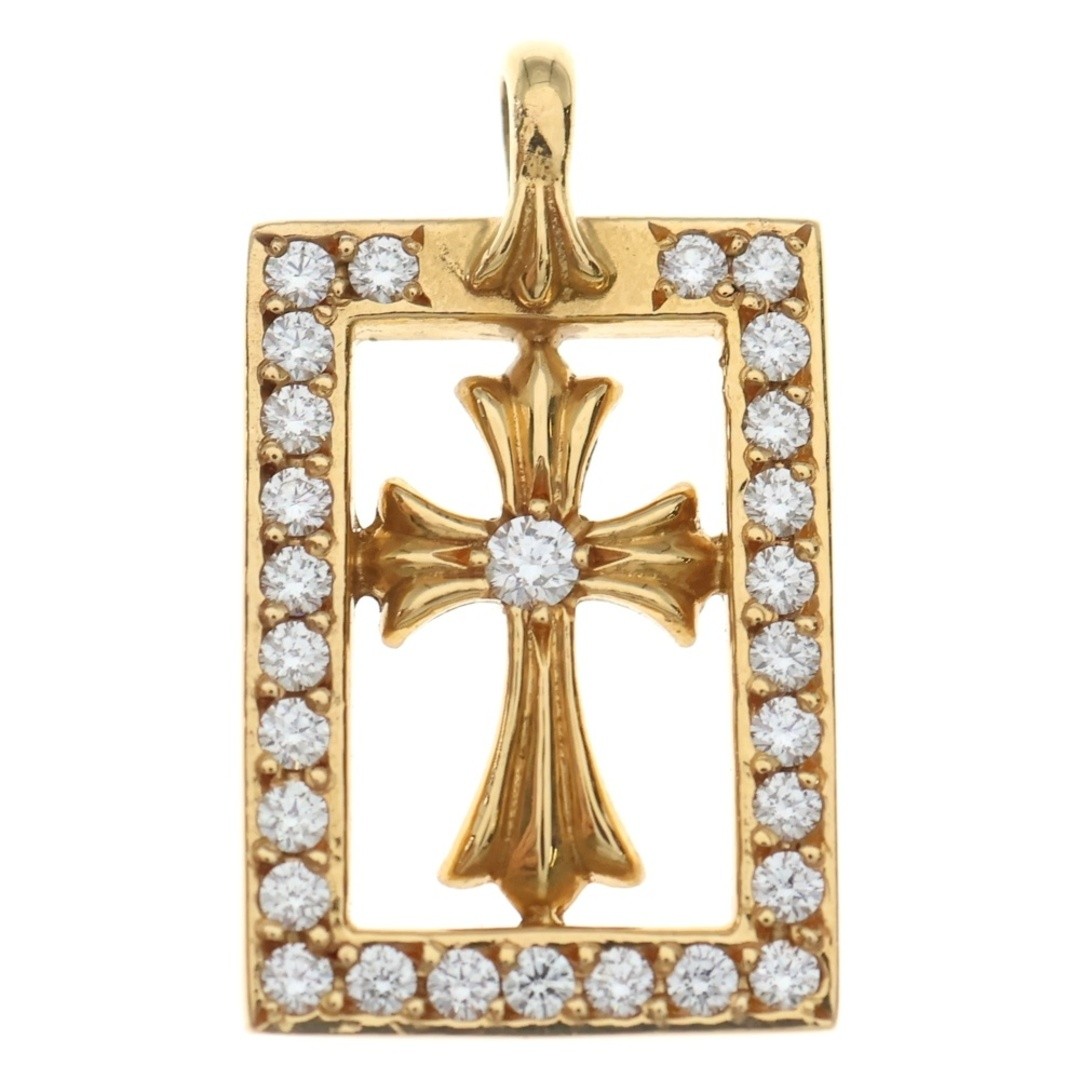 Chrome Hearts 22k FRMD OPN BBYFAT P D Framed Open Baby Fat PAVE Diamond Used e72