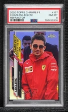 2020 Topps Chrome Formula 1 Refractor Charles Leclerc #167 PSA 8 Rookie RC