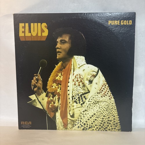 Elvis Presley "Pure Gold" vinyl record album, RCA 1975 RARE PROMOTIONAL COPY!