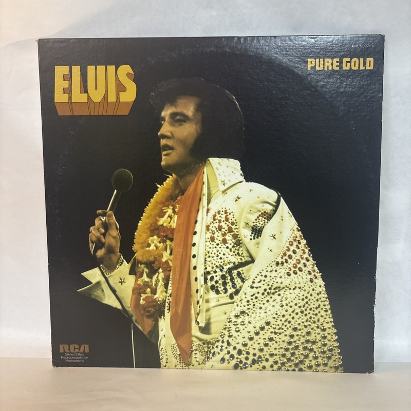 Elvis Presley "Pure Gold" vinyl record album, RCA 1975 RARE PROMOTIONAL COPY!