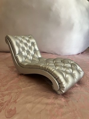 Original Rare WinzerDoll Silver Chaise Lounge Chair For BJDs/Pasha Pasha Dolls