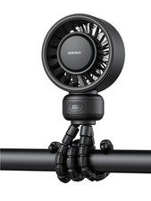 Portable Stroller Fan, 4000mAh Rechargeable Clip-On Tripod Fan Up to 15H , 4...