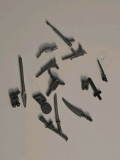 Lego Minifigure Accessories Weapons Gun Sword Knife Saw Jackhammer Spear