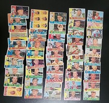 1960 Topps Baseball Cards - 50 Different - W/ Bob Purkey and Don Lee