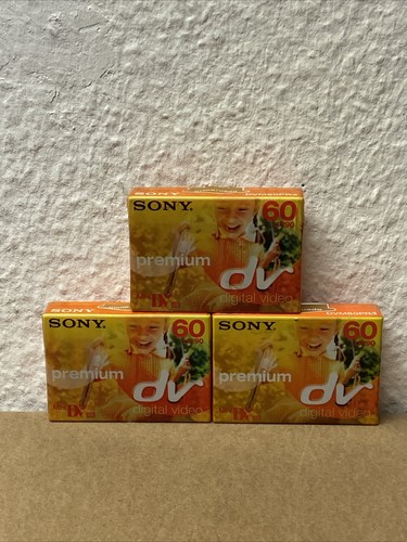 3x Sony Mini DV 60/90 Leerkassetten DVM60PR3 - NEU & Verschweißt - Bild 1 von 5