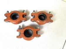Lot of 3 Mechanical Coupling Pipe Coupler 1-1/4  SPFC4 42.4mm OD w Screw/Bolt