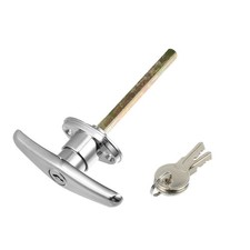 1 Set Universal Garage Door Keyed T-Handle Lock Kit Shed Door Lock T Handle w...