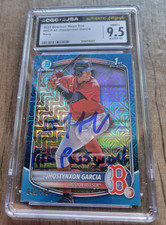 Jhostynxon Garcia Signed 2025 Bowman Baseball Card #BCP43 CGC JSA Red Sox /175