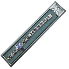 Antique Loop End JB Champion Ladies Wristwatch Bracelet 10k White GF Deployment