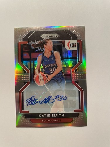 2022 Panini Prizm WNBA #174 Katie Smith W25 Silver Prizm Auto