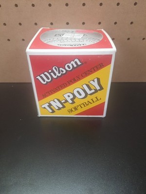WILSON A9067 TN-POLY CORE LEATHER SOFTBALL VINTAGE LATE 80'S