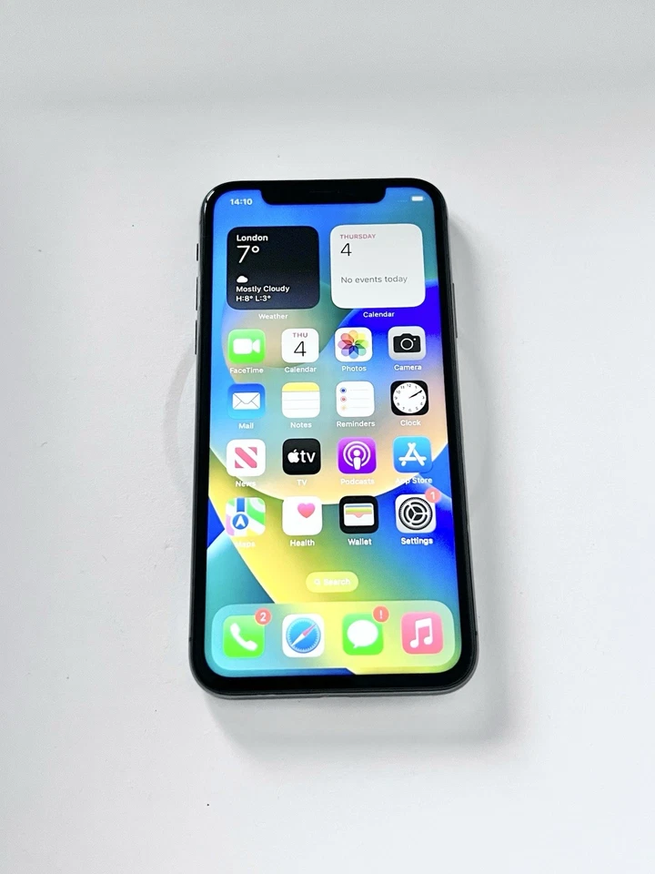 Apple iPhone X 256GB Space Grey Unlocked Pristine Screen 100% Battery Health - Image 2 of 4