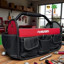 Huskey 17 in. 18 Pocket Open Top Tool Bag No Tools Included / L👀K