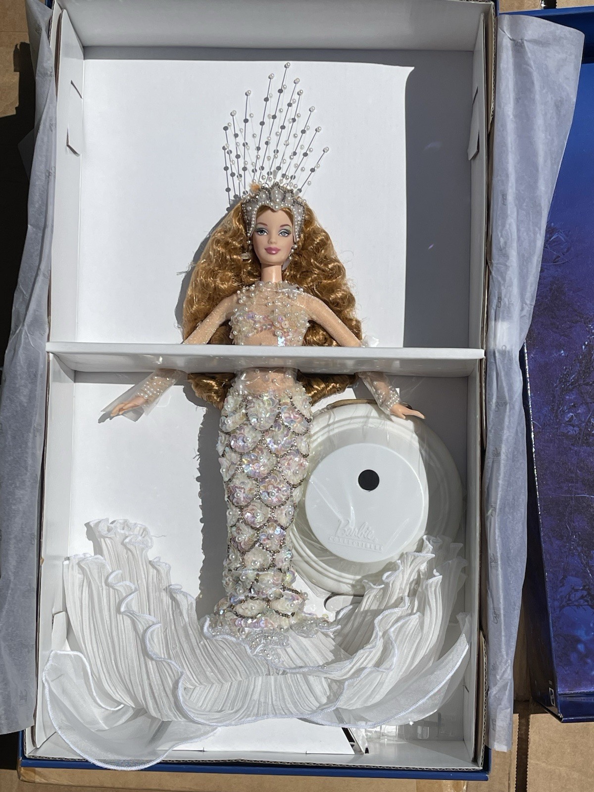 2001 Enchanted Mermaid Barbie Dressed Doll NRFB SHIPPER