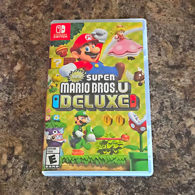 Nintendo Switch Games Lot: New Super Mario Bros U Deluxe + Mario Kart 8 Deluxe