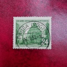 Briefmarken DDR 1952,  Michel 318, Uni Halle-Wittenberg, gestempelt Pausa