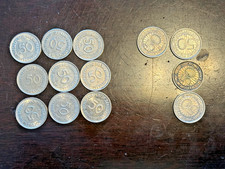 1927, 1928(3) Germany 50 Reichspfennig & 9 x 50 Pfenning 1950-1983 (13 Coins)
