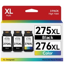 PG-275XL CL-276XL Ink Cartridges for Canon Pixma TS3722 TS3522 TR4722 TR4720