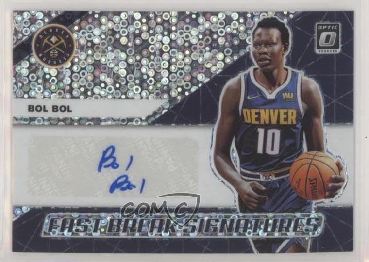 2019-20 Panini Donruss Optic Fast Break Signatures Bol Bol Rookie Auto RC 0ad
