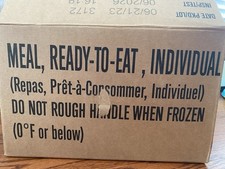 MRE U.S. Military Ready to Eat Meals INSP 2026 Case A Menu 1-12