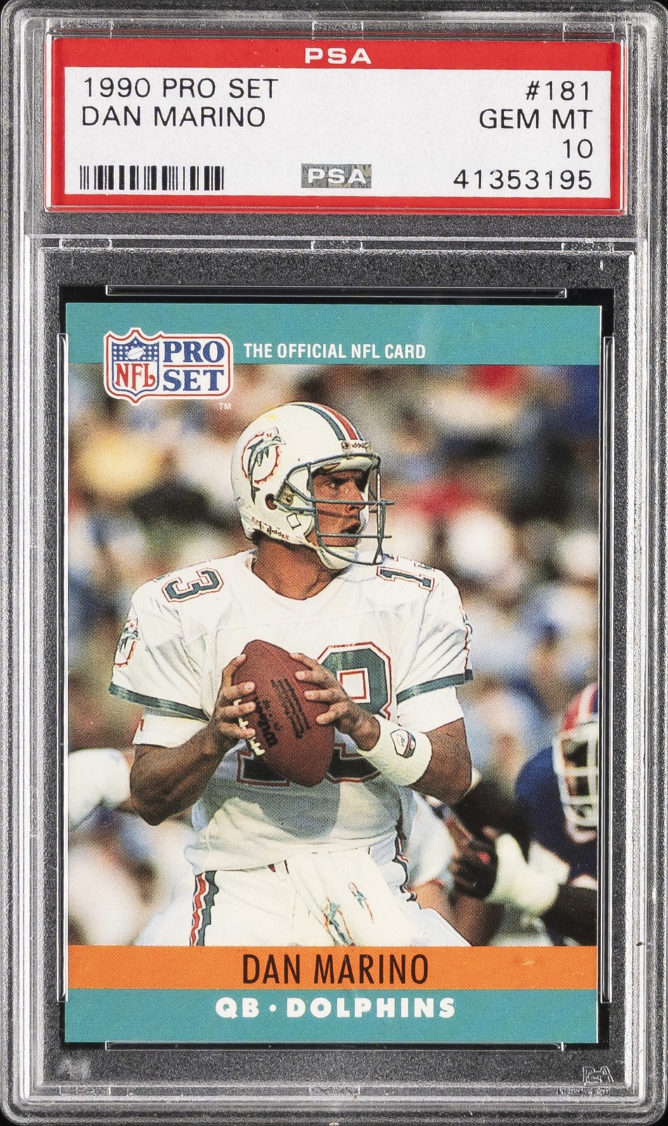 1990 PRO SET #181 DAN MARINO PSA 10