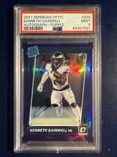 2021 Panini Donruss Optic Rated Rookie Kenneth Gainwell #239 - Auto - Purple /25
