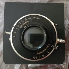 Vintage Wollensak USA Optimo No. 1 A Shutter Lens - Early 20th Century 1910s