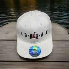    Nike Youth Air Jordan Jumpman Snapback Cap Hat White Child