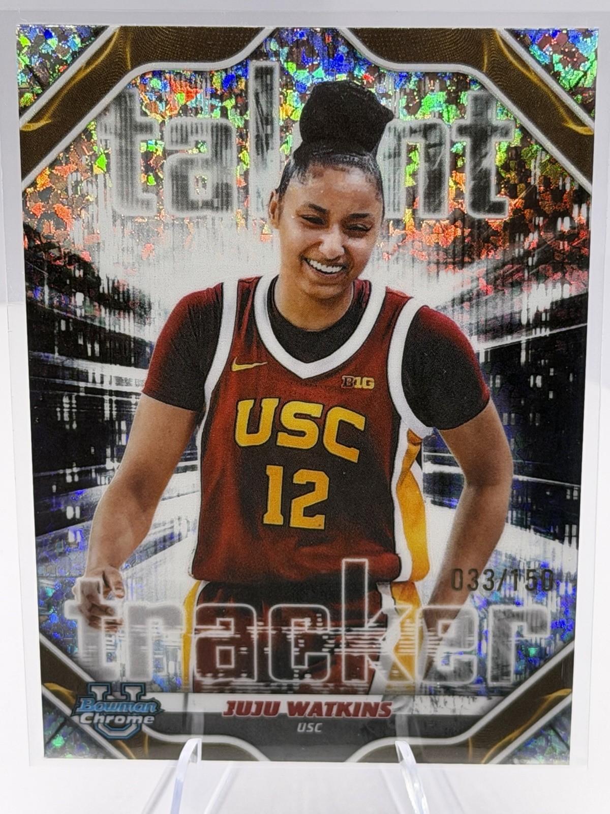 2025 Bowman JuJu Watkins Talent Tracker Mini Diamond Refractor /150 #TT-8 USC