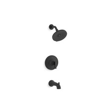 KOHLER Setra Single-Handle Tub and Shower Faucet in Matte Black Valve Included