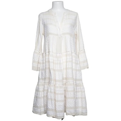 Devotion, Kleid, Größe: XS, Weiß, Baumwolle, Streifen, Damen #nK7