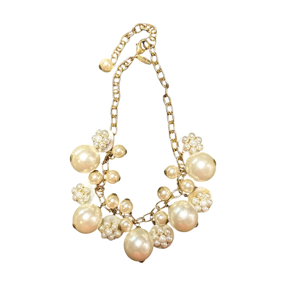 Collar DE COLECCIÓN LENORA DAME Tono Dorado Increíble Imitación Perla Distintivo LD496 Foto 2 de 4