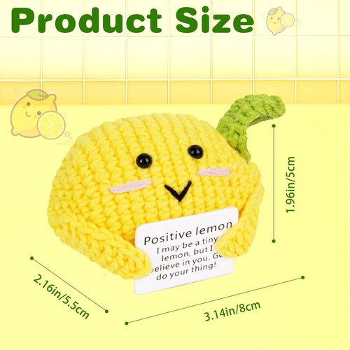 Bambola fatta a mano all'uncinetto abbraccio tascabile peluche avocado ape tartaruga anatra supporto regalo - Foto 47 di 81