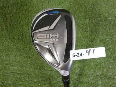 TaylorMade SIM Max 22 4 Hybrid Rescue HZRDUS Smoke 90 6.5 X Extra Stiff Graphite