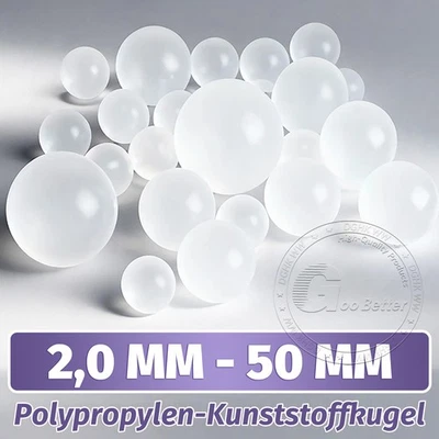 PP Kunststoff Kugeln Präzision Solide Kunststoff Kugel Polypropylene Ball 2-50mm - Bild 1 von 4