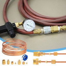 72 Inch Oil Pressure Gauge Tubing Kit Copper Line Tubing Install Kit W/Fittings