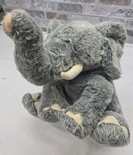 Animal Alley Elephant Plush Sitting Gray Stuffed Animal 2000 Toys "R" Us