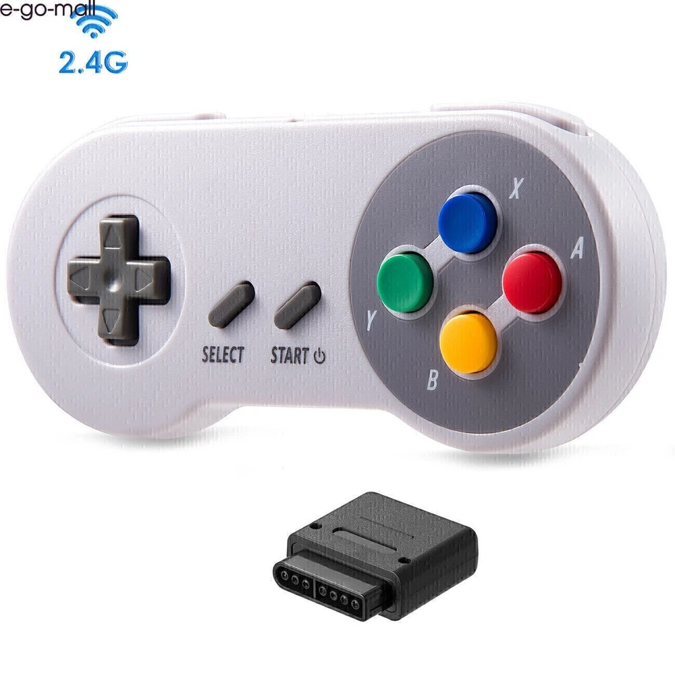 2.4G Wireless SNES Gamepad Receiver for Super Nintendo Entertainment System SFC - Image 3 of 4