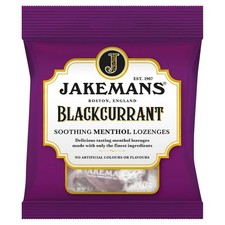 Jakemans Blackcurrant Menthol Lozenges Pack of 12 x 73g