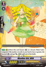 Vanguard TCG card BT01/055EN C Weather Girl, Milk Descent of the King of Knights
