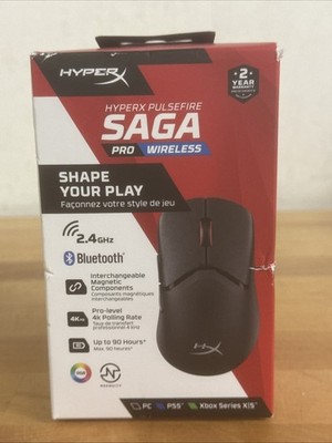 HyperX PulseFire Saga Pro Wireless Gaming Mouse - HXMS241 - NEW IN BOX