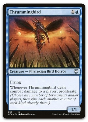Thrummingbird #236 (NM) Streets New Capenna NCC Magic MTG