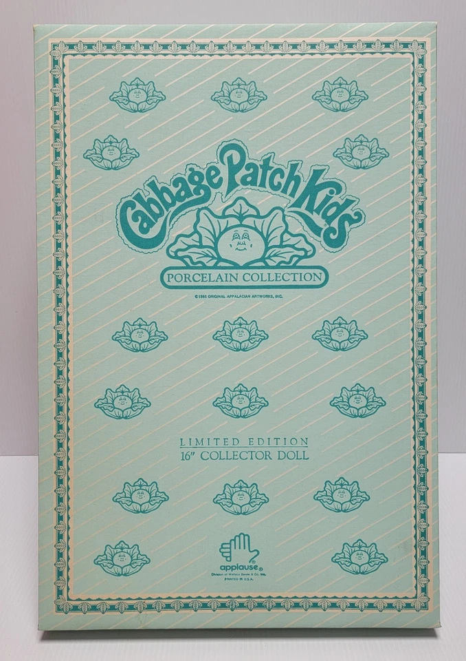 Muñeca cabeza y brazos de porcelana vintage Cabbage Patch Kids edición limitada certificado de autenticidad 1985 16" nueva Foto 2 de 4
