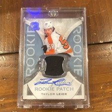 2015-16 Upper Deck The Cup Taylor Leier Rookie Patch Autograph #138 Flyers