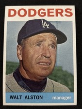 1964 Topps 101 Walt Alston Los Angeles Dodgers NM